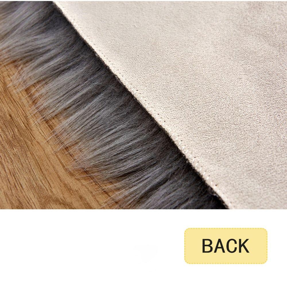 Bedroom Decorative Faux Wool Heart Shaped Carpet Chair Cover Floor Mats Sofa Cushion Seat Pad