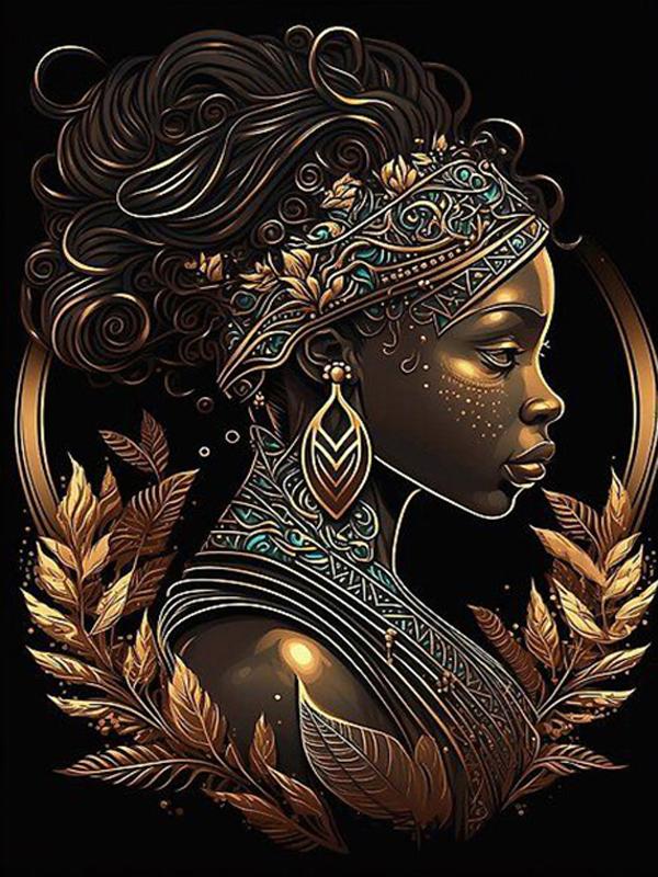 Diamond Painting New Arrivals African Woman Diy Full Square Round Drill Rhinestone Embroidery Girl Mosaic Cross Stitch Kits Wall Decor FG1914