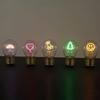 Cute Cartoon LED Bulb Night Light, Rechargeable, Colorful Decorative Portable Lamp