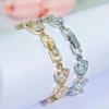 CMM Высокое Качество Круглый Шарм Теннисный Браслет Pave Marquise CZ Цирконий Серебристые Женские Украшения Ручной Работы Для Ежедневной Носки