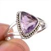 Натуральный аметрин драгоценный камень ручная работа 925 чистое серебро ювелирное кольцо размер 8 P3z42