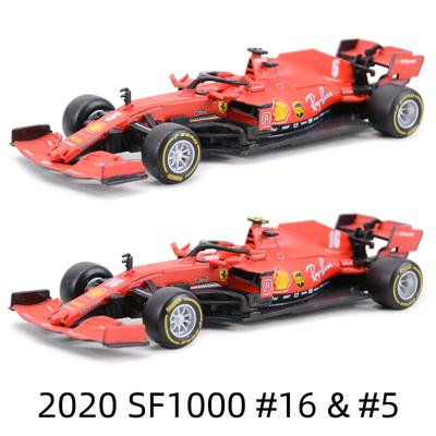 Ббураго 1:43 Ferrari 2020 SF1000 #16 #5 Формула-1 Гоночный Автомобиль Статическая Симуляция Литой Сплав Модель Автомобиля