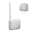 Disposable Toilet Brush Set Long Handle Toilet Brush Bathroom Cleaning Tool for Household Gray