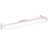 Table Top 140x50x2.5 cm Rectangular Solid Acacia Wood