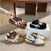 Cowhide Version~ Roy Wei Revised Version of Delicate and Fashionable Platform German Training Shoes for Women's 2025 New Autumn Casual Sports Shoes F