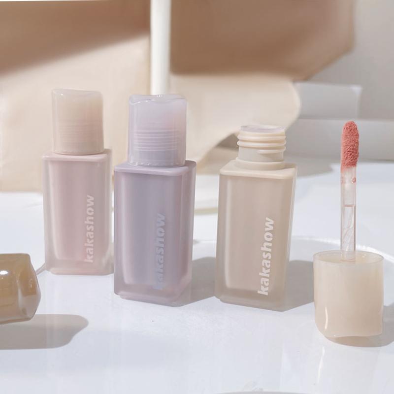 Пудра-туман Нюдовая глазурь для губ Оригинальная матовая матовая помада для губ Белая не легко окрашивающаяся чашка Мягкий туман