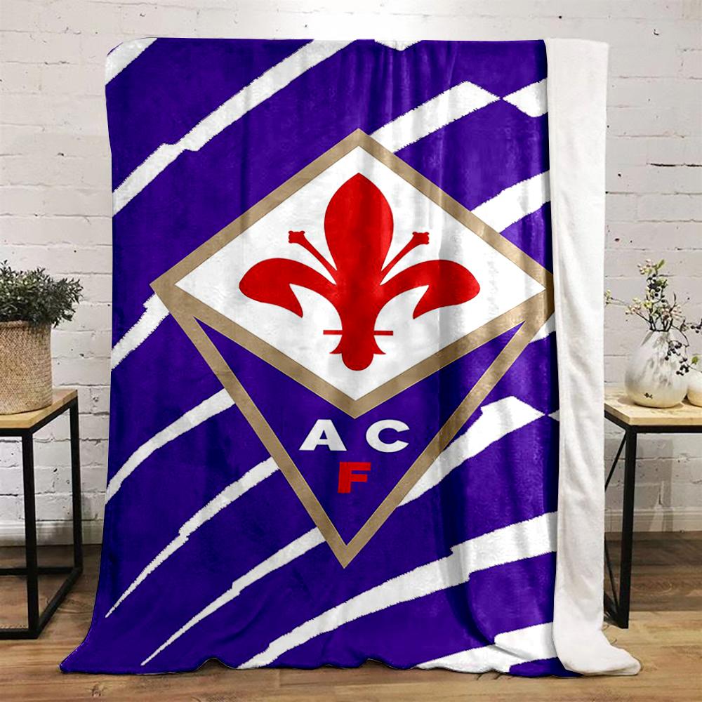 "Purple Lily Design with Letters ACF printed Flannel blanket for bedroom, living room, sofa, and nap"