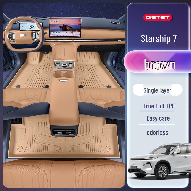 Коврики для ног Galaxy Starship 7 TPE2025 для автомобиля Geely Galaxy EM-i, Аксессуары для интерьера