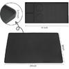 Silicone Coffee Mat with Convex Edge, 24''x16'' Coffee Bar Accessories for coffee Espresso Machine Home Espresso Cafe Machines Mat Accessories