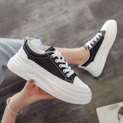 Женская обувь Бисквитные белые туфли Повседневная обувь Толстая подошва Модная обувь в корейском стиле Новая женская обувь