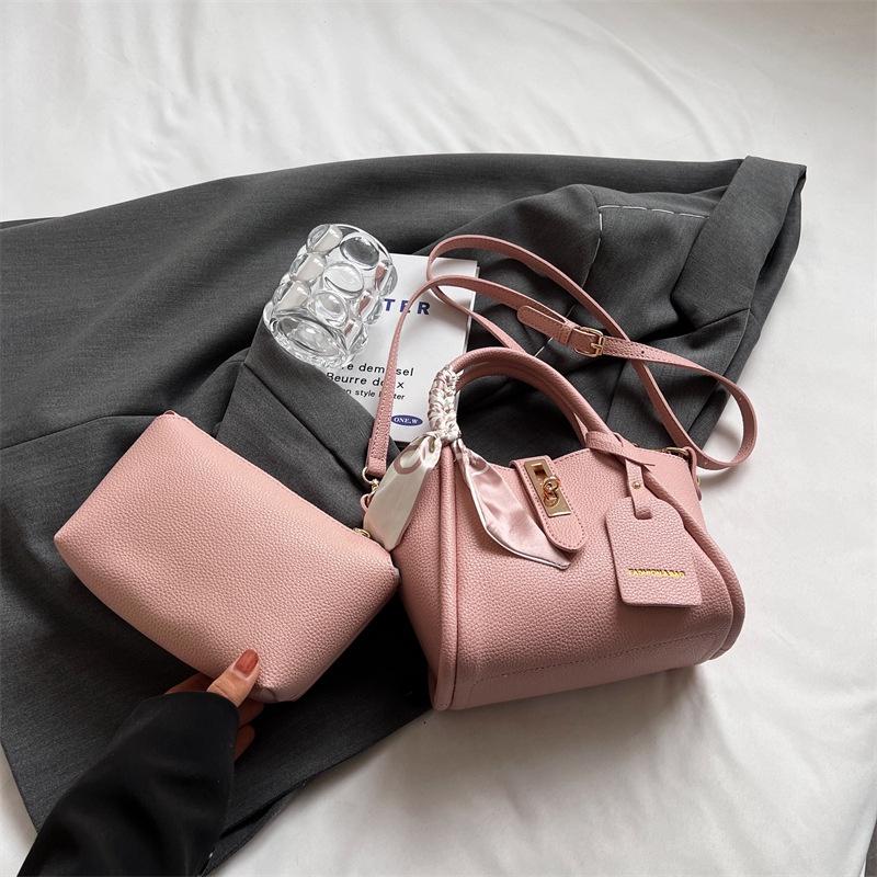 IELGY Women's Vegetable Basket, Messenger Bag, Portable Bucket Bag