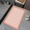 Ins Wind Checkerboard Ванная Абсорбирующий Коврик Дверь Ванной Износостойкий Противоскользящий Коврик Для Ног Ванная Диатомовая Грязь Коврик