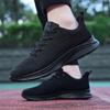 Men Non Slip Running Footwear Ventilate Outdoor Casual Mesh Shoes Comfortable Soft Sole Sneaker Lightweight Lace Up Soft Sport