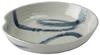 Santo Banko Ware Noodle Plate (with Slatted Base) Noodle Bowl, Flowing Water Pattern 5963