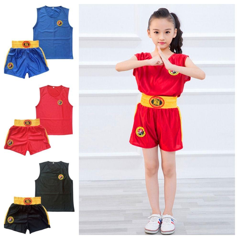 Бесплатный Боевой Костюм для Кикбоксинга Дракона Жилет Униформа Санда ММА Муай Тай Шорты и Футболки Женский