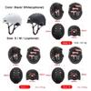 Cycling Helmet Breathable & Comfortable Safety Helmet with Front & Rear Light 4 Light Modes for Men
