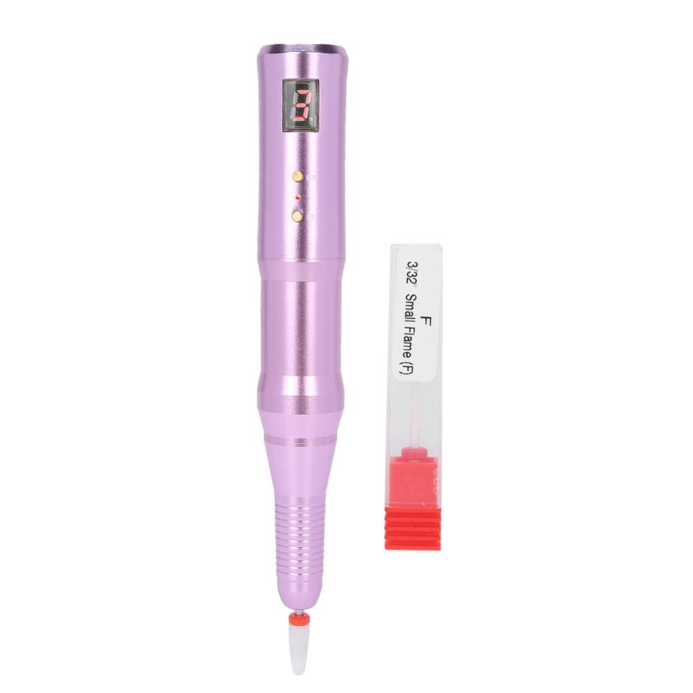Rechargeable Electric Nail Drill Pen Portable Nail Grinding Polishing Machine Manicure ToolPink
