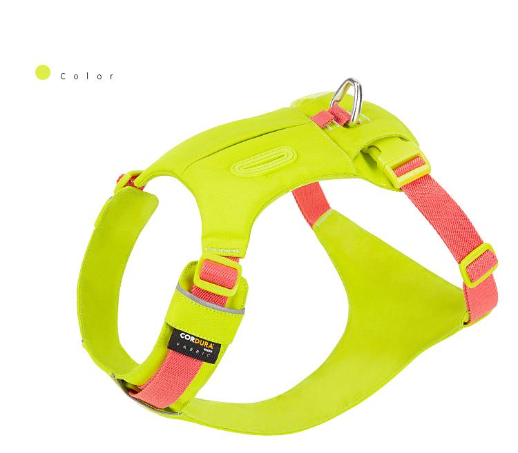 Шлейка для домашних животных Нейлоновая светоотражающая, не тянется Карман для собак Регулируемая, удобная, для управления, дрессировки, для прогулок, для щенков, аксессуары для собак