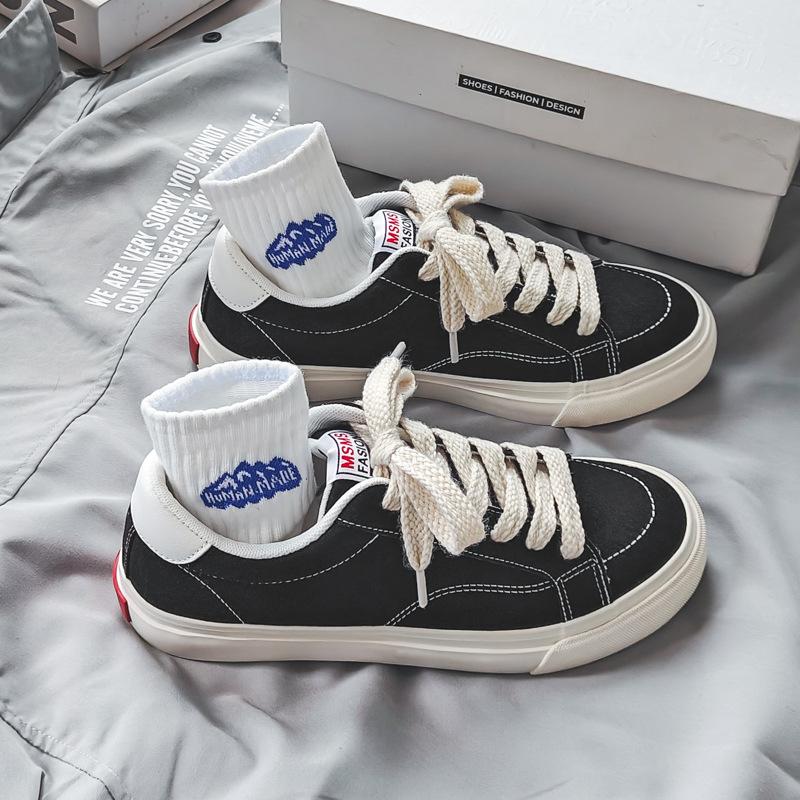 Осень новые ретро кеды замша пара кеды дышащие парусиновые туфли мужской тренд мужская повседневная обувь мода