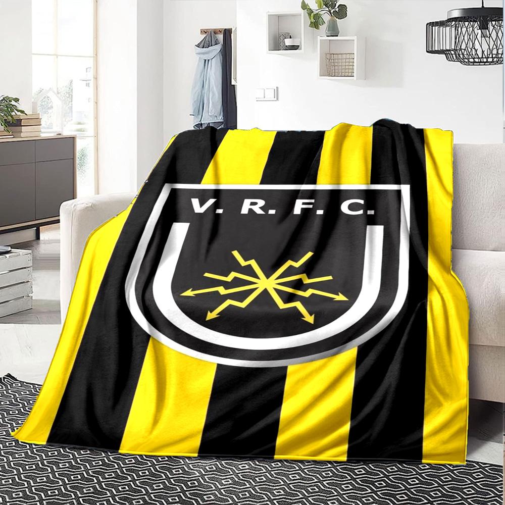 Volta Redonda FC Print Flannel Blanket High Quality Warm Comfortable Cover for All Seasons Perfect for Gifts Home Decor