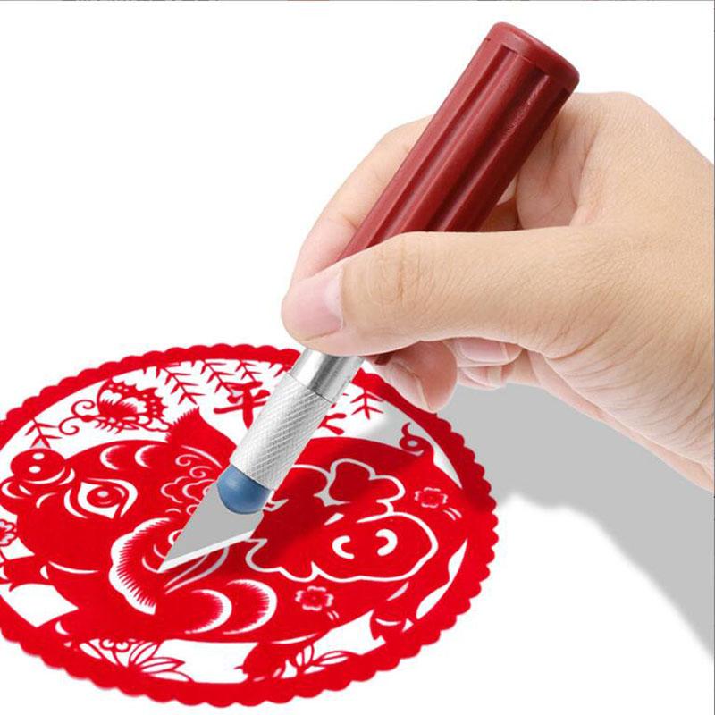 13 в 1 Металлический нож для резьбы в стиле ручки Художественный резак для печатей Ручной Комбинированный Резак для бумаги Нескользящий Гаджет DIY Прецизионный Инструмент для ремонта