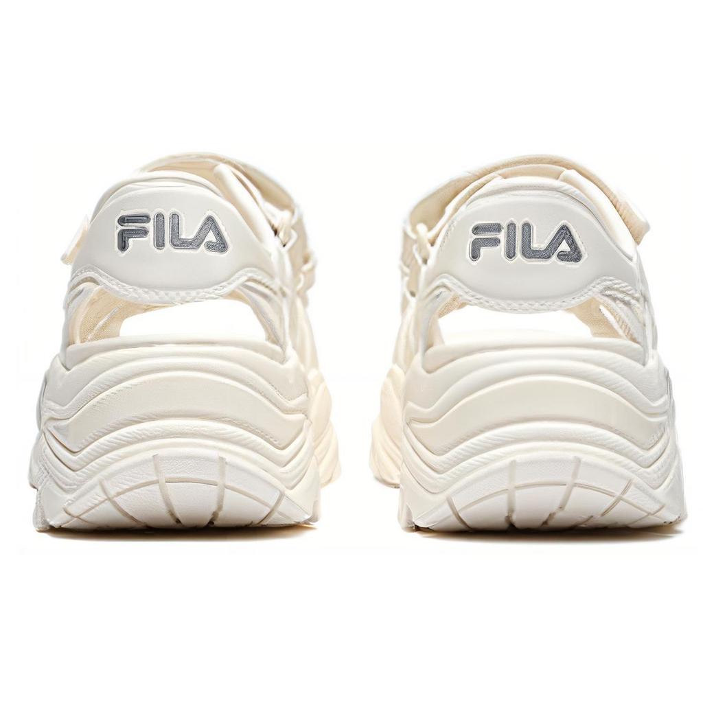Fila Сандалии Fishbone Кожа Толстая подошва Увеличение роста Спортивные Удобные Пляжные сандалии Женские сандалии Белые F12W221407FAG