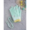 Daiso Winter Together Kids Embroidered Point Gloves Mint