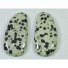 20.95Cts. Natural Dalmation Jasper (13mm X 26mm Each) Cabochon Match Pair SK-2521