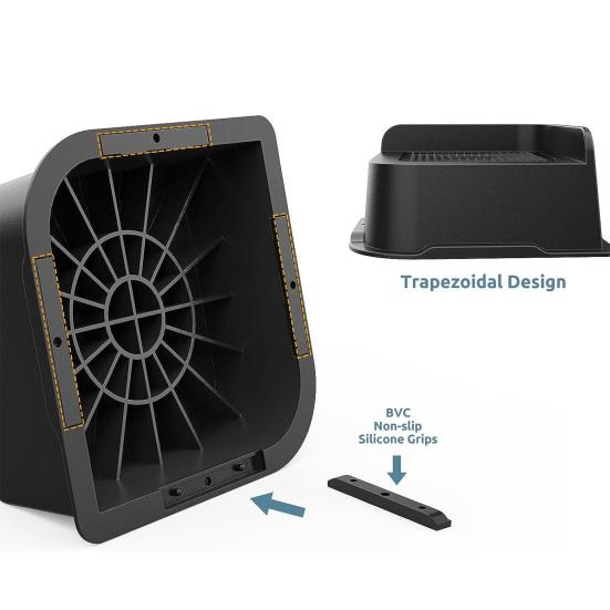 4 шт. подставки для кровати 2/3/4 дюйма, подъемные опоры, 5000 фунтов, сверхмощные мебельные подставки, подставки для высоты стола для стула, дивана, стола