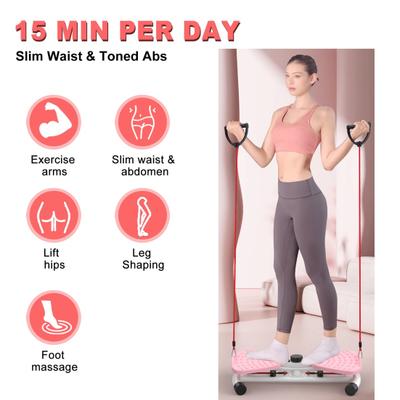 Waist Twist Board с ручками, грузоподъемность 300 фунтов, нескользящий Waist Sculptor Twister, бесшумный, для мужчин и женщин, для тренировок на скручивание