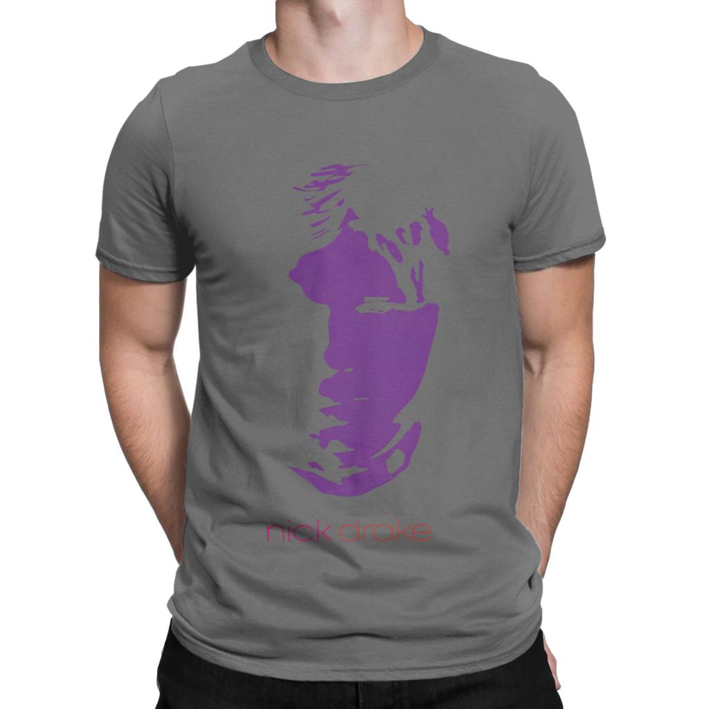 Nick Drake T Shirts Unisexs Cotton Humorous Tshirts Crewneck Tees Short Sleeve Clothes Birthday Present