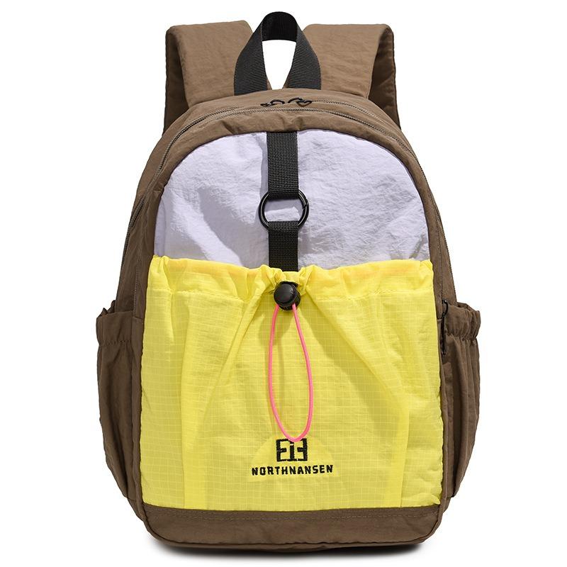 Новый школьный рюкзак имеет высокую ценность, свежий и милый, рюкзак с контрастной цветной вставкой, женский легкий альпинистский рюкзак большой вместимости.