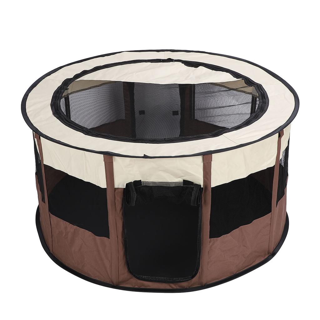 Pet Foldable Playpen Tent Enclosed Portable Specious Versatile Cat Dog Playpen for Indoor Outdoor