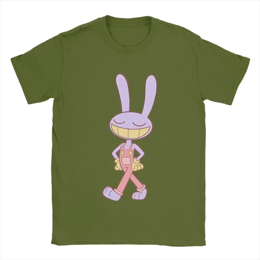 Jax The Amazing Digital Circus T Shirt for Men Funny T-Shirt O Neck Bunny Rabbit Tees Short Sleeve Clothing Graphic