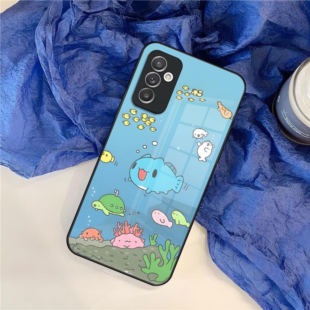 Cartoon Cute Bugcat Capoo Phone Case for Samsung Galaxy S25 S24 S30 S21 S23 S20 S22 Fe Note 20 Pro Ultra Plus glass Cover