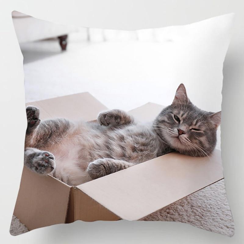 18-дюймовая наволочка из коллекции кошек, квадратная наволочка для декора дома и офиса