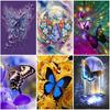 DIY Butterfly 5D Diamond Painting Full Round Drill Mosaic Animal Diamont Embroidery Cross Stitch Kits Resin Home Decor Art Gift