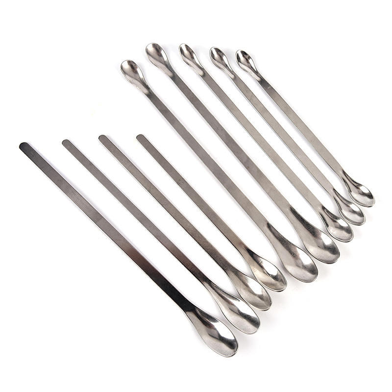 Лабораторная ложка с двойной головкой из нержавеющей стали, скребок, стоматологические инструменты, медицинская ложка