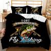 3D Printed Big Pike Fishing Hunting Bedding Set Fishing Duvet Cover Double Twin Full Queen King Adult Kids Bedclothes Quilt Cove