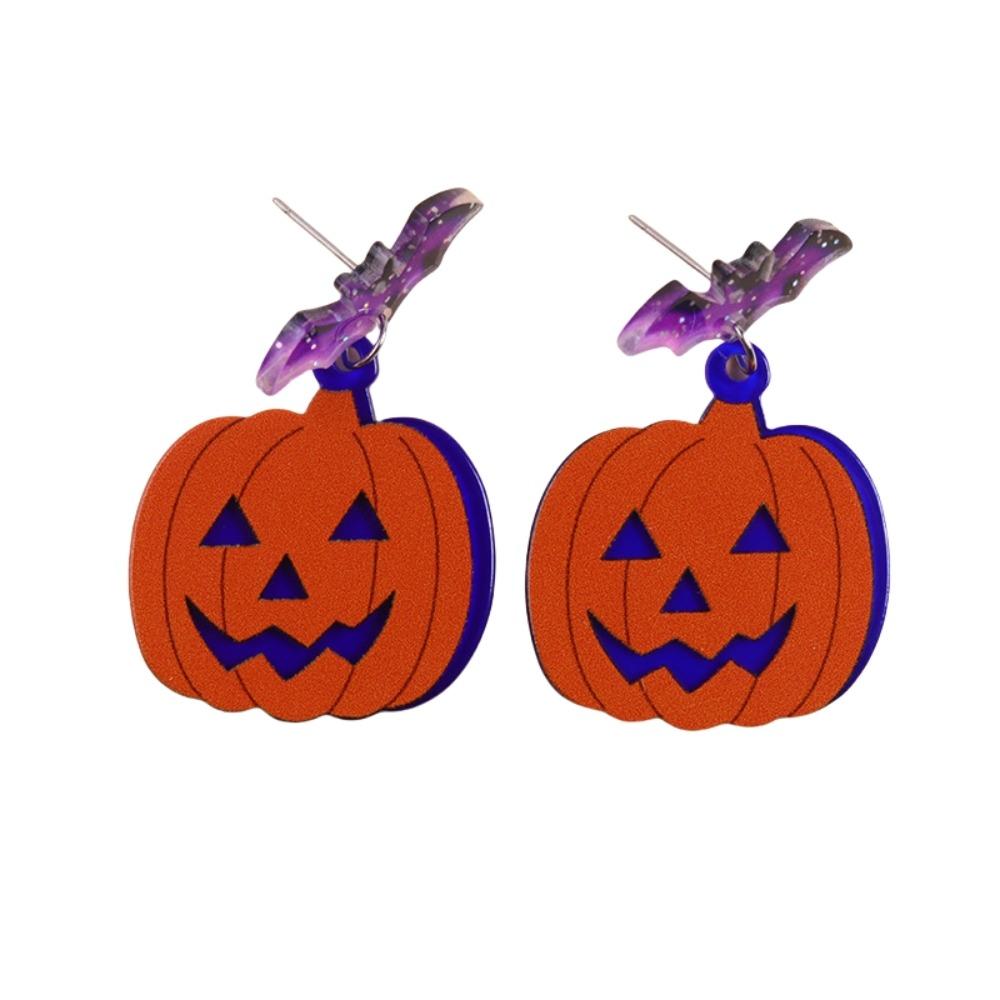 Heart Halloween Earrings Spider Pumpkin Dangle Earrings Trendy Cute Ghost Ear Studs Unisex