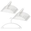 MAWA German MAWA Set of Warranty Non-Slip Hangers, Universal, 42U, 20, White, 10-Year