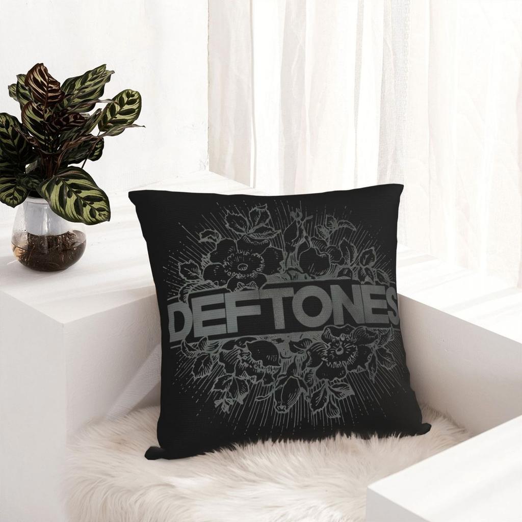 Metal Band Music Square Pillow Case Deftones Punk Rock Cushion Covers Decor Throw Pillow Case Cover For Living Room 45*45Cm
