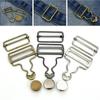 2Pcs/Set Suspenders Buckle Fastener Rivets Brace Clips Metal Button Overalls Jeans Pants for DIY Handmake Sewing Hardware Access