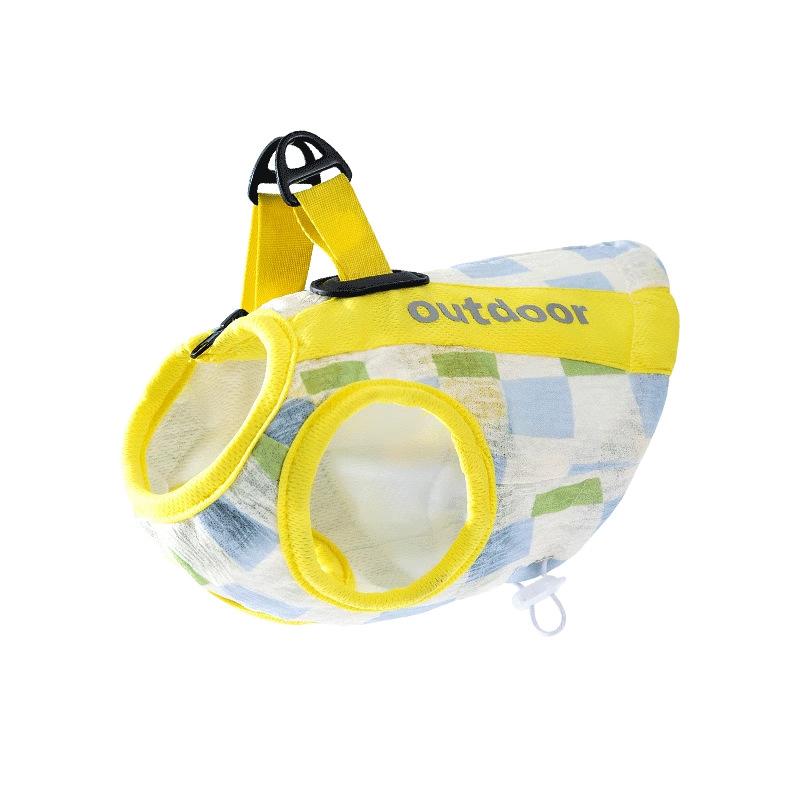 Весна и лето охлаждающая сетка для собак сращивание тяга прохладная одежда для маленьких собак кошек двухфутовая солнцезащитная одежда одежда для домашних животных