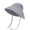 Cotton Linen Baby Sun Hat Summer Autumn Big Brim Kids Caps for Girls Boys Panama Children Bucket Hats for Beach Travel 9M-4Y