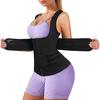Cross-border European and American Women's Belly Vest with Buckles and Adjustable Belt To Lift