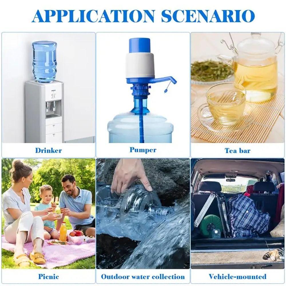 1Pcs Portable Pure Water Bottle Jug Food Grade Dispenser Barrel Durable Mineral Water Container