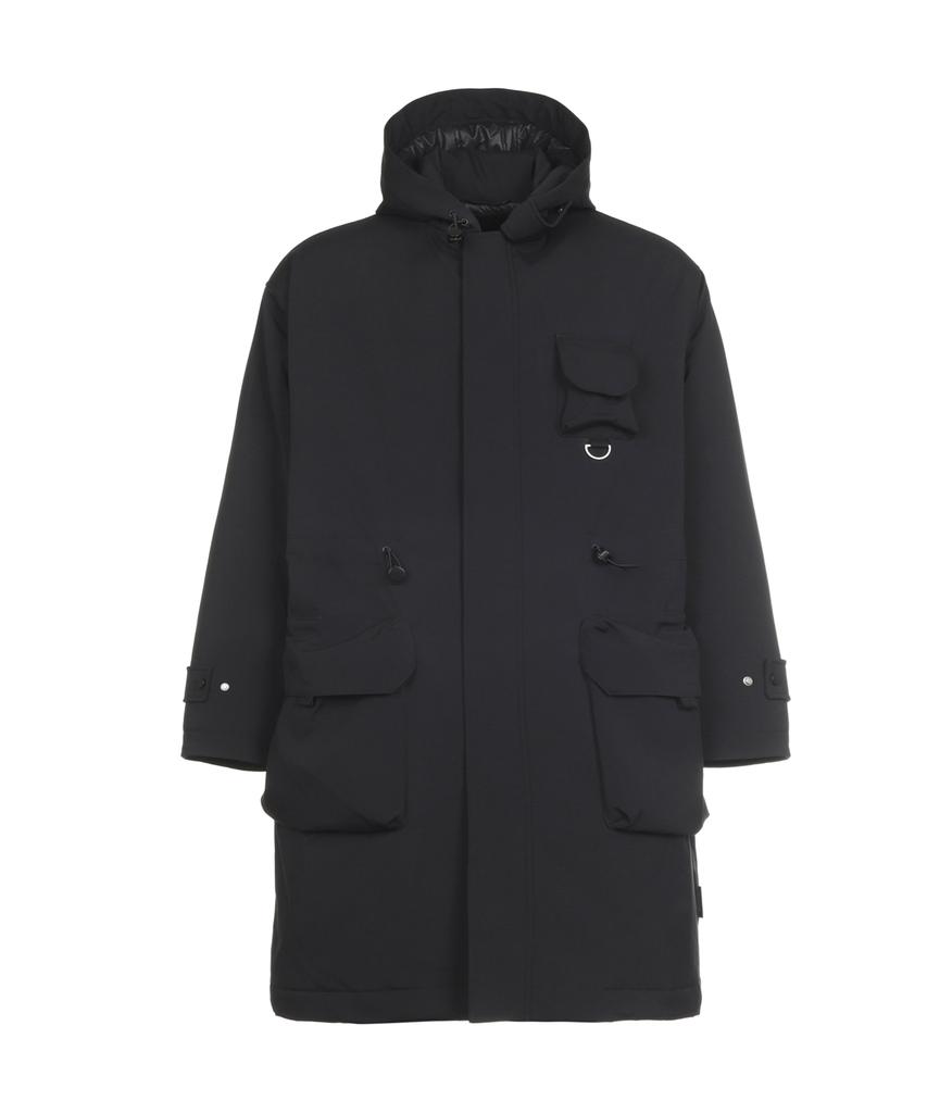 Milacode Multi Pocket Hoodie Coat (Black)