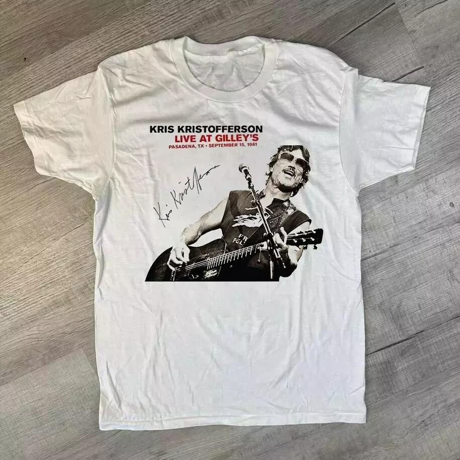 Kris Kristofferson Live Signature Unisex T-Shirt Gift For Fan N0310_37
