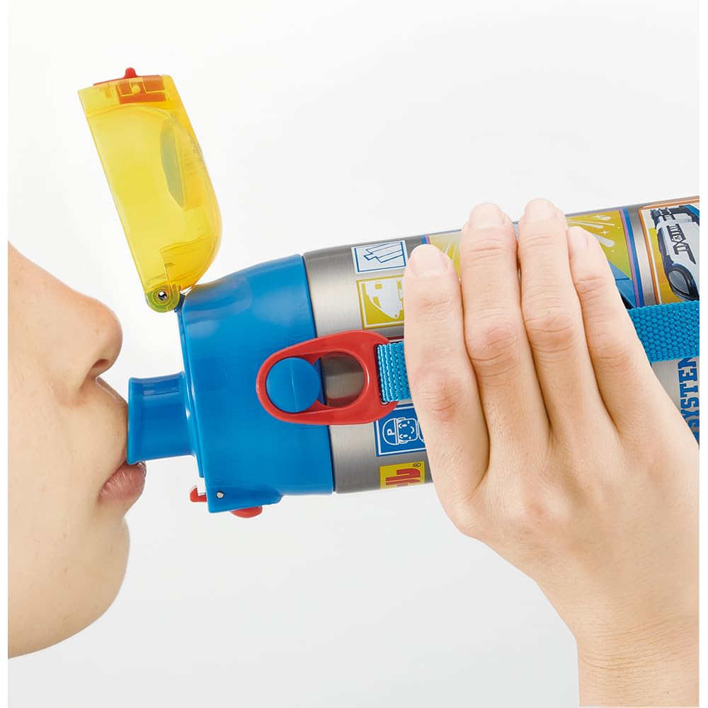 Skater Бутылка для воды из нержавеющей стали для питья 580 мл Plarail 24, легкая, для мальчиков, прохладная, спортивная, для детей, для воды